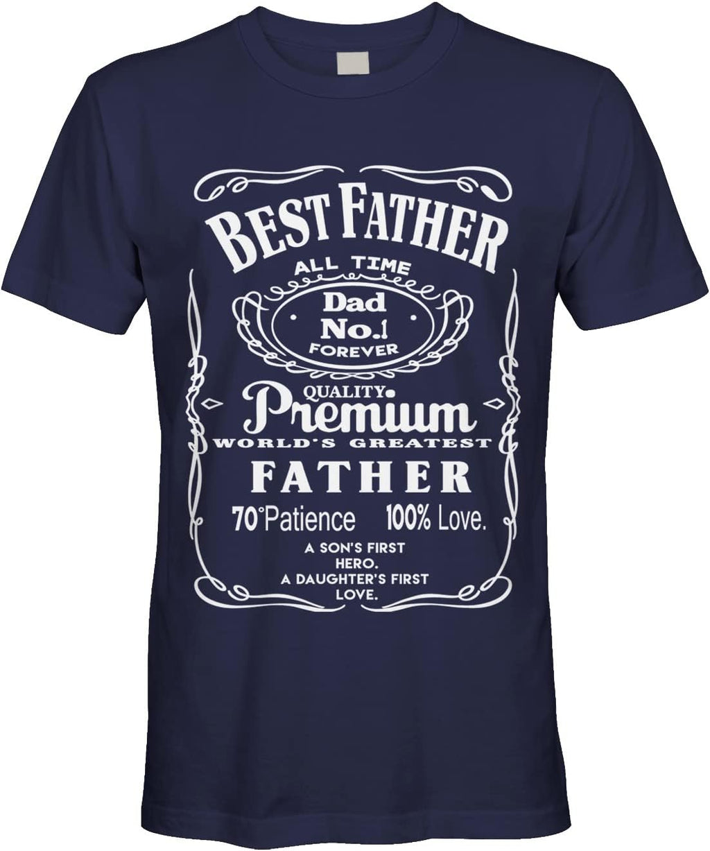 Men's Best Father Premium Dad World's Greatest No.1