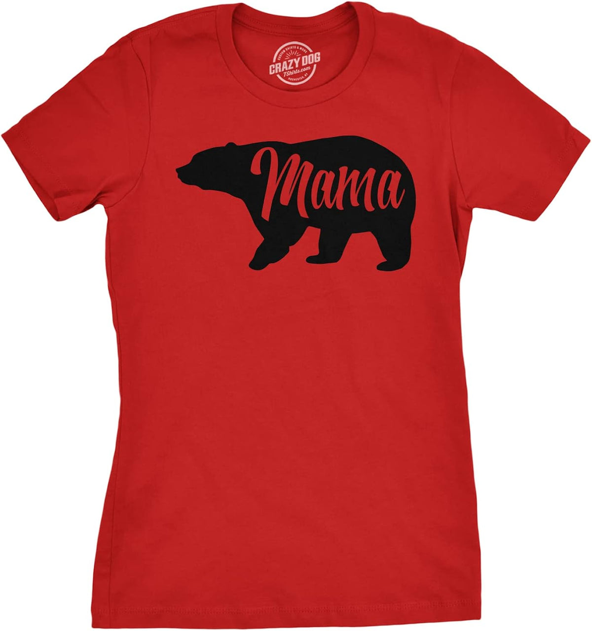 Womens Mama Bear T Shirt Cute Funny Best Mom of Boys Girls Cool Mother Tee Mother Shirt