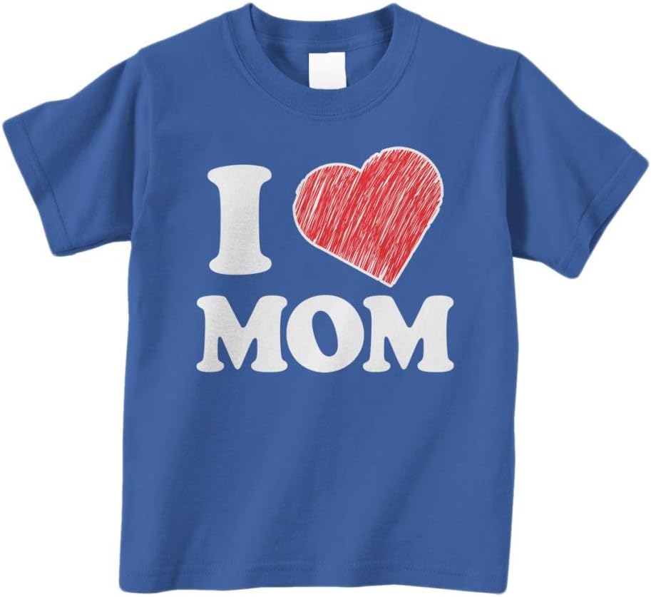 Threadrock Little Boys' I Love Mom Infant\/Toddler