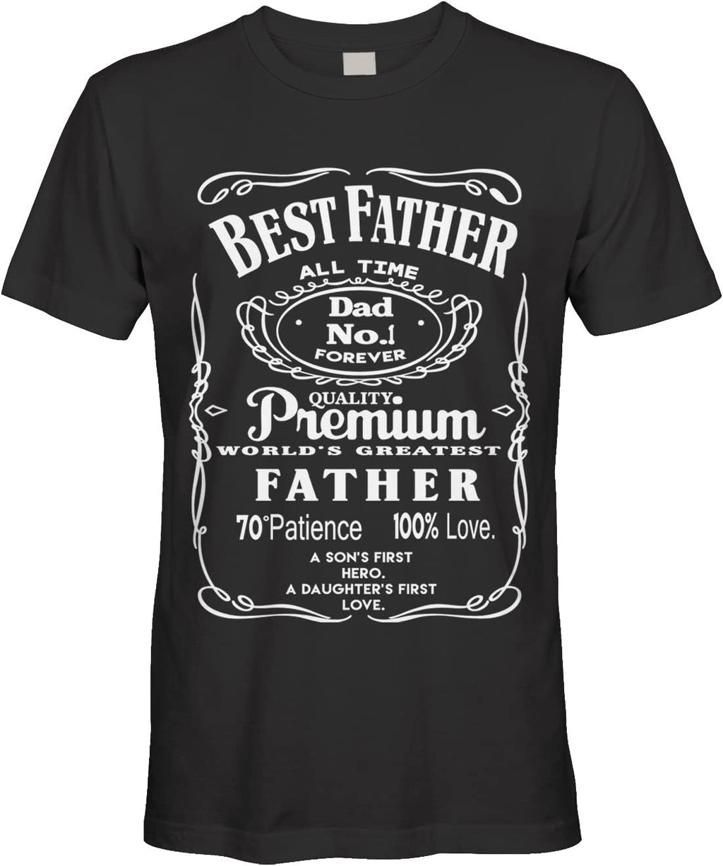Men's Best Father Premium Dad World's Greatest No.1