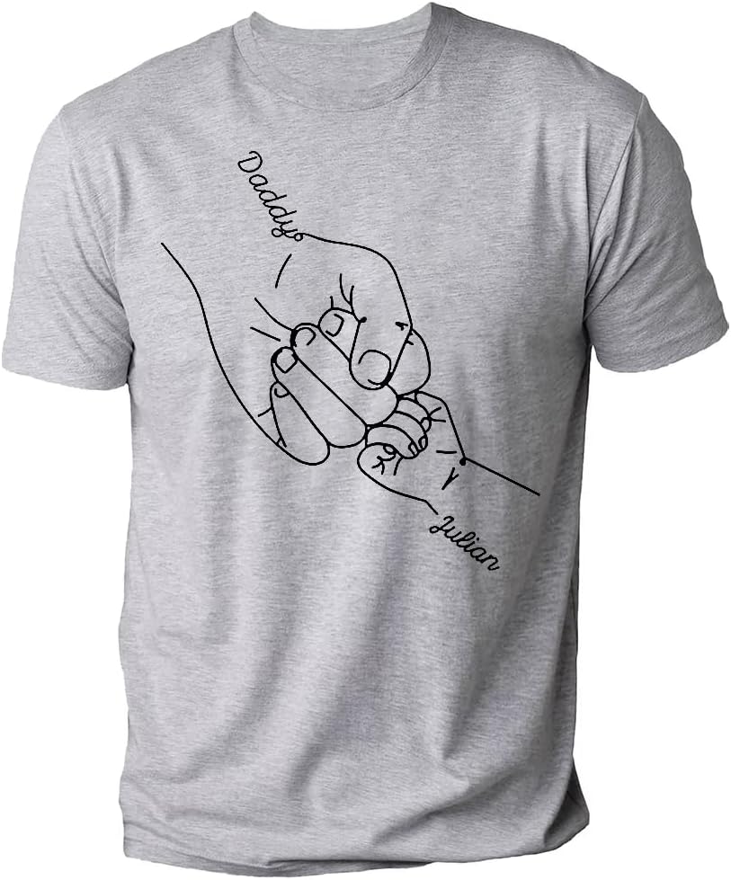 Personalized Shirt for Dad Shirt with Kids, Gifts for Dad Papa Shirts, Fathers Day Birthday Gifts, Gifts for Men Shirt