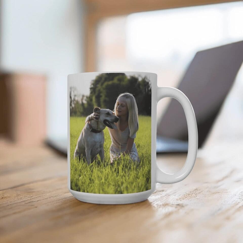 Personalized Coffee Mug - Add pictures or logos or text to our Custom Mugs for Music Lover Friends Sister