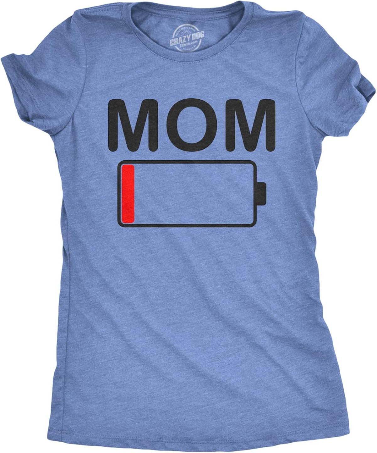 Womens Mom Battery Low Funny Sarcastic Graphic Tired Parenting Mother T Shirt Mother Shirt