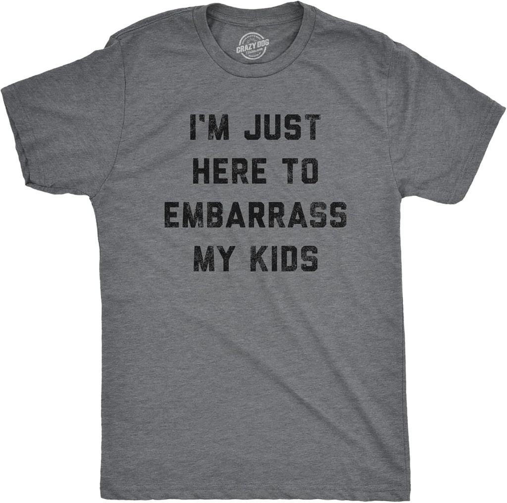 Funny Dad T Shirts Manly Dad Tees for Parents Cool Mens Shirts for Fathers Day