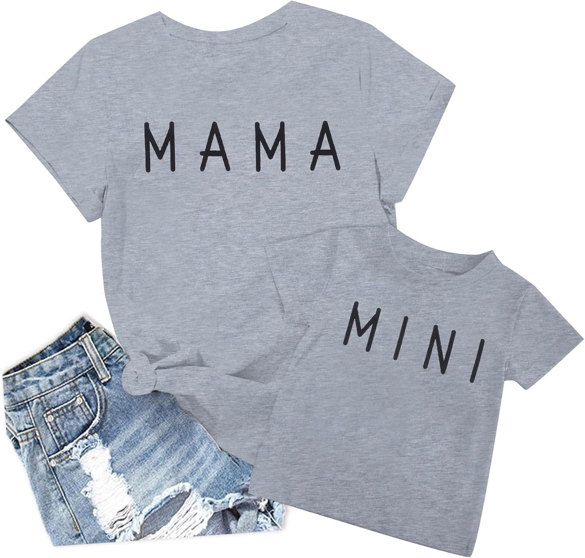 Mama and Mini Shirt Mommy and Me Shirts Mom and Baby Matching Outfits Family Short Sleeve Tees