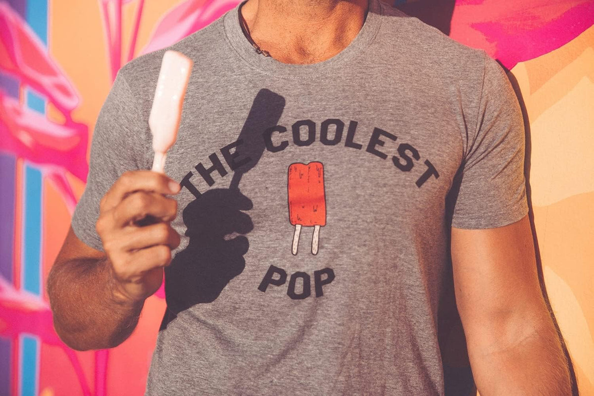 Crazy Dog Mens T Shirt Coolest Pop Funny Fathers Day Shirt Cool Dad Joke Tee