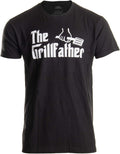 The Grillfather | Funny Dad Grandpa Grilling BBQ Meat Humor T-Shirt Joke for Men