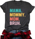 Mama Shirt for Women Mama Mommy Mom Bruh Mother's Day T Shirts Funny Short Sleeve Casual Tops Tees Mother Shirt