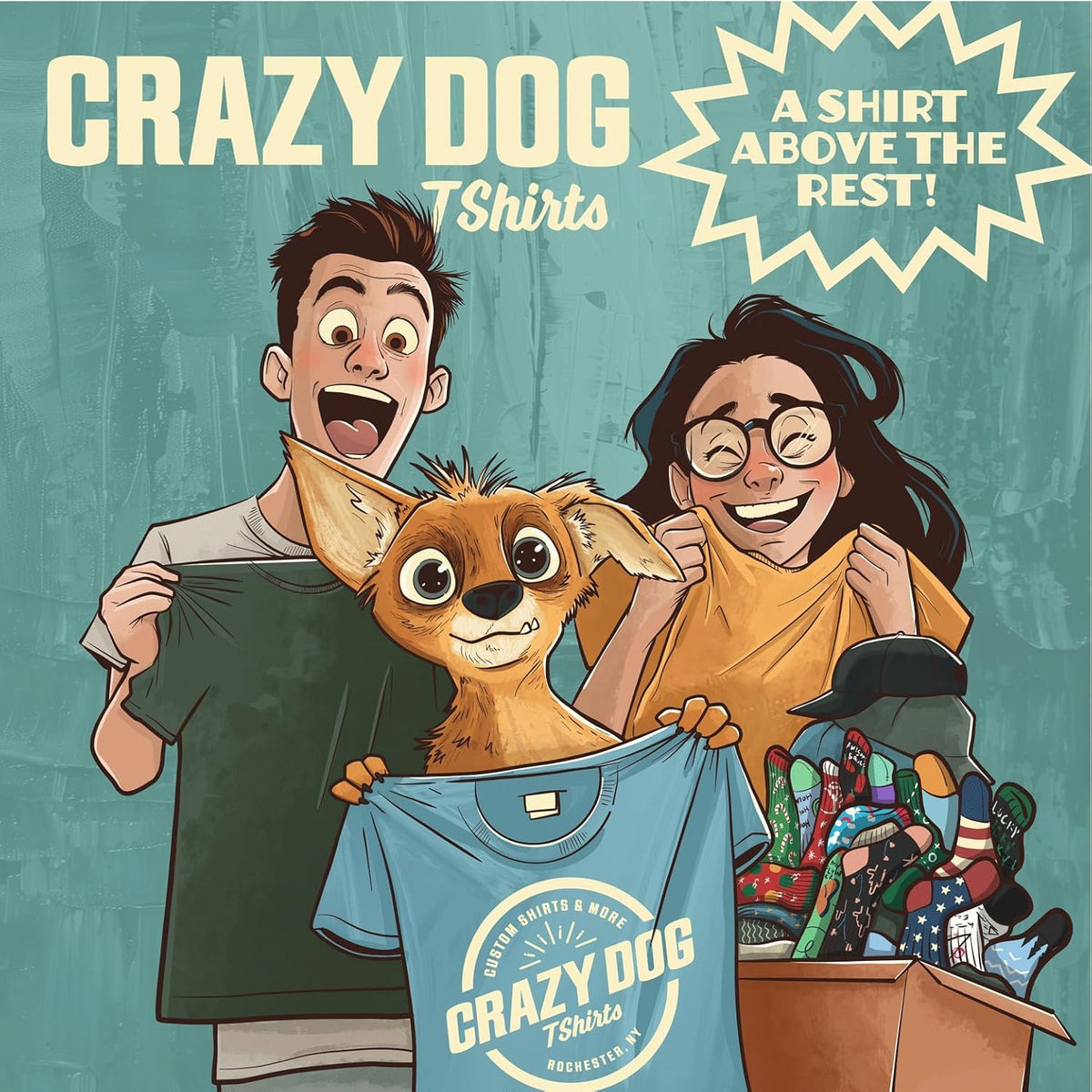 Crazy Dog Mens T Shirt I Can't Work Today My Arm is in A Cast Funny Fishing Fathers Day Tee