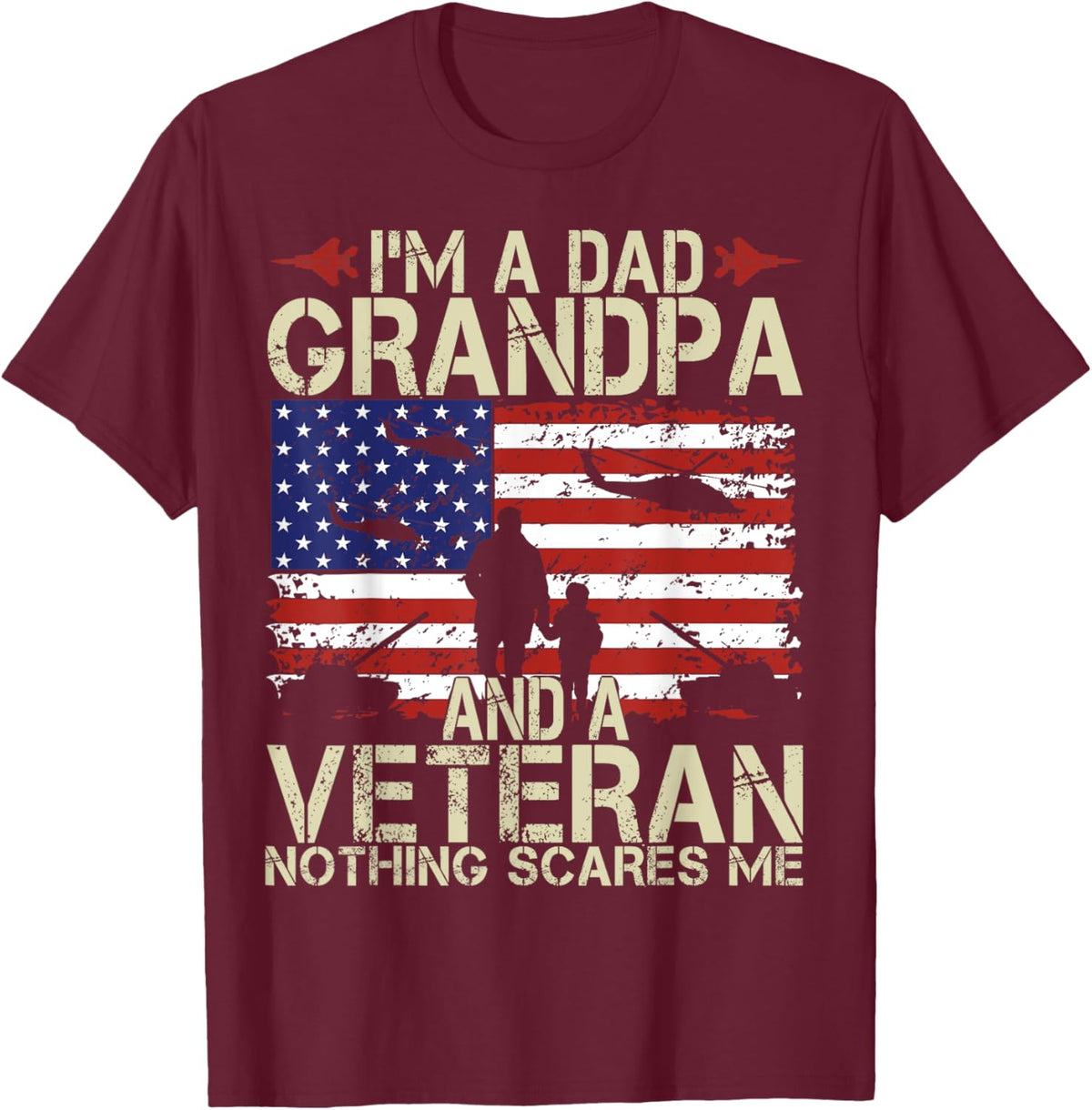I'm A Dad Grandpa And Veteran Fathers Day Papa Grandpa Gifts