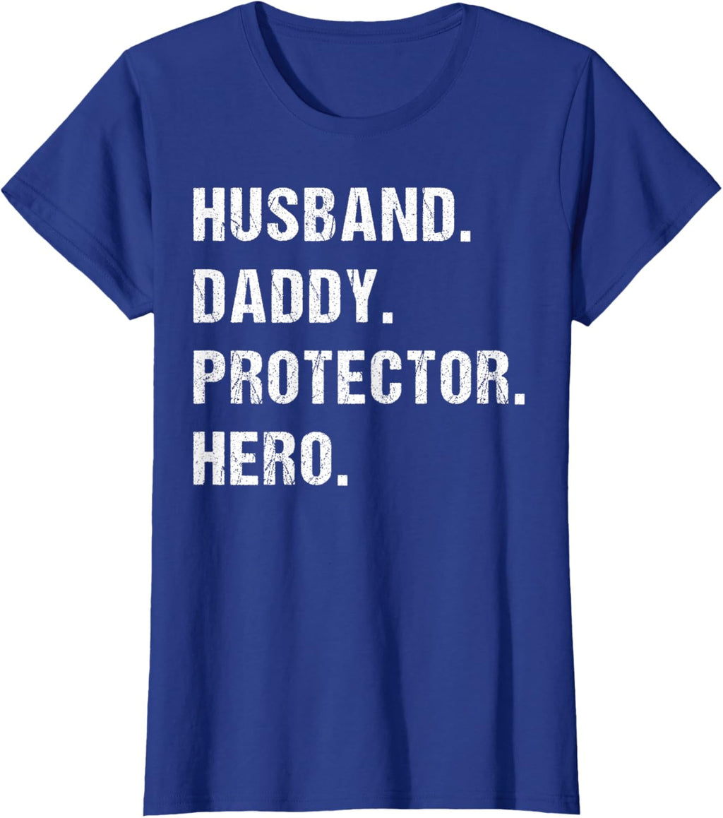 Husband Daddy Protector Hero Fathers Day Gift For Dad Wife