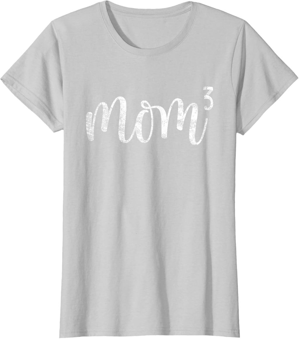 Mom3 Mom Cubed Mother of Three Mama of 3 Gifts Mothers Day