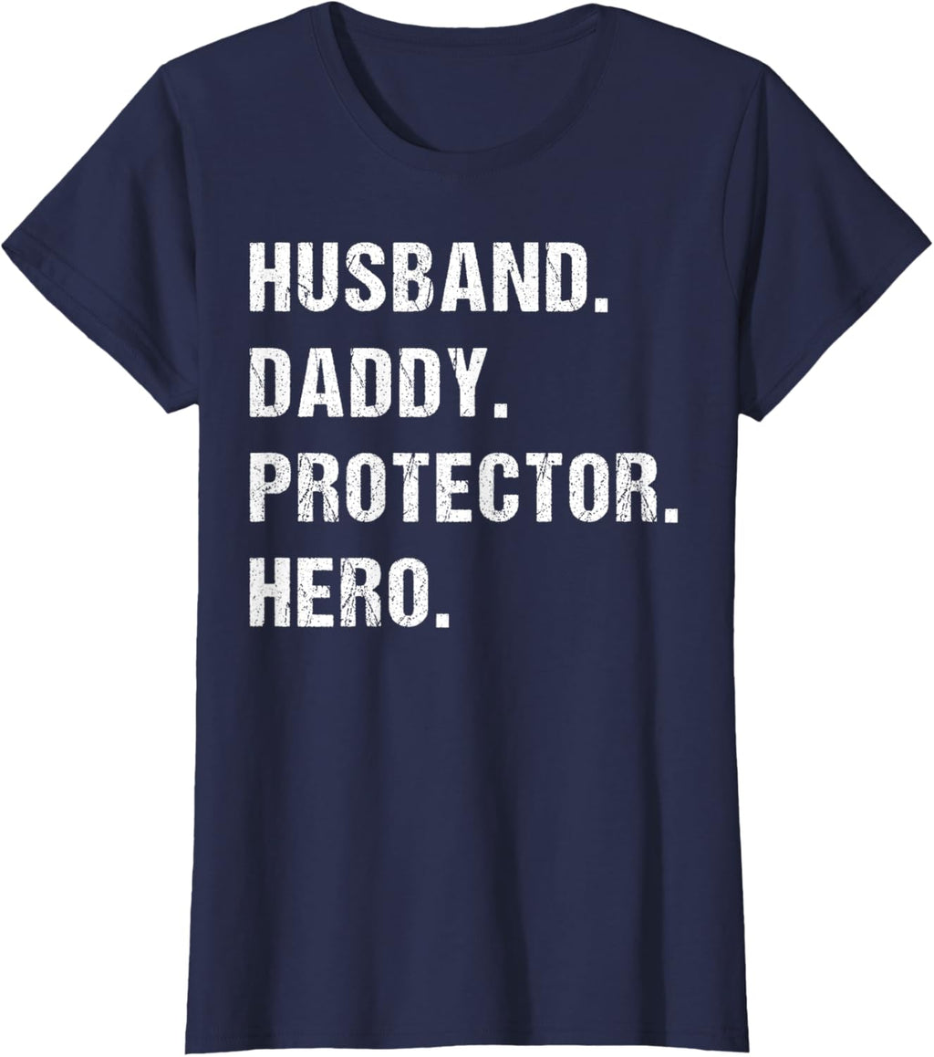 Husband Daddy Protector Hero Fathers Day Gift For Dad Wife