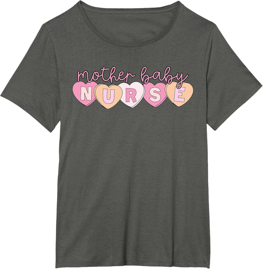 Mother Baby Nurse Hearts Valentine OBGYN Postpartum Nursing