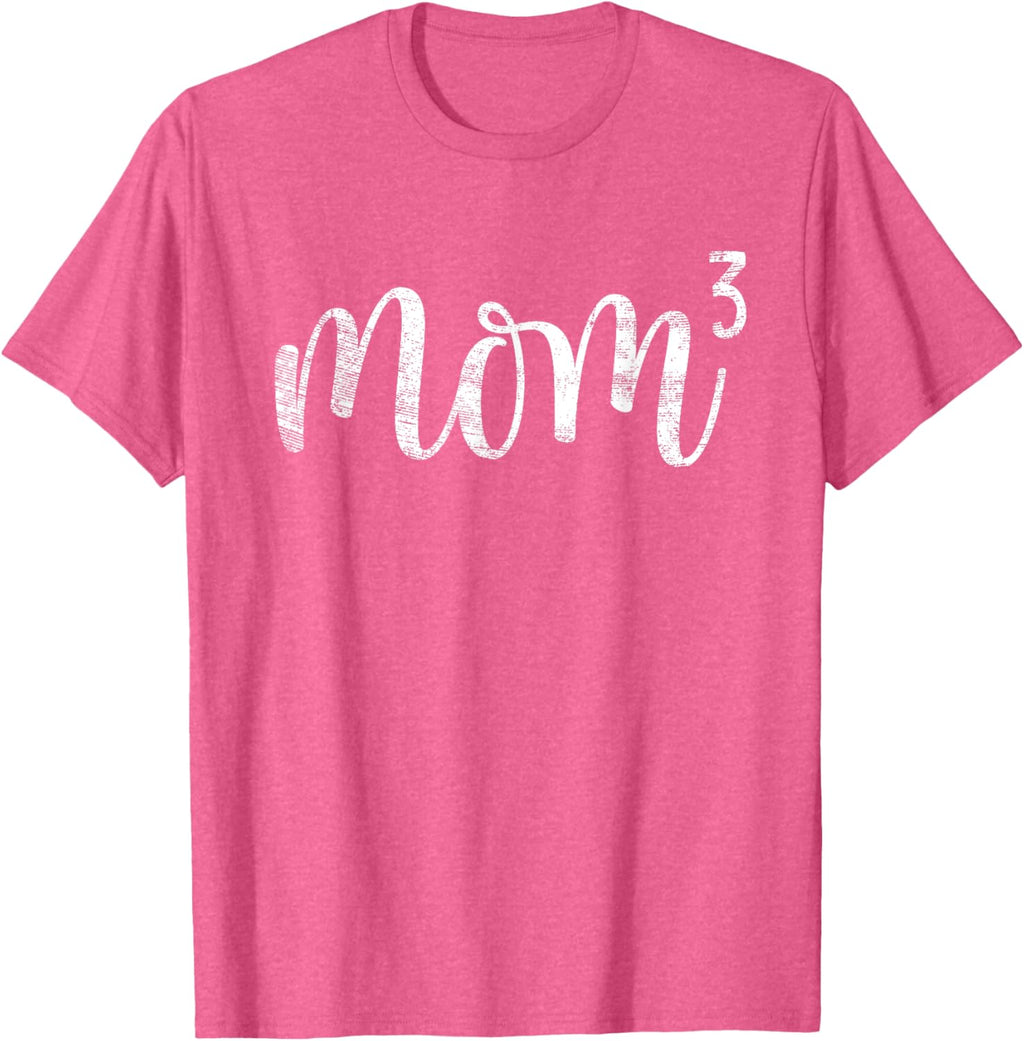 Mom3 Mom Cubed Mother of Three Mama of 3 Gifts Mothers Day