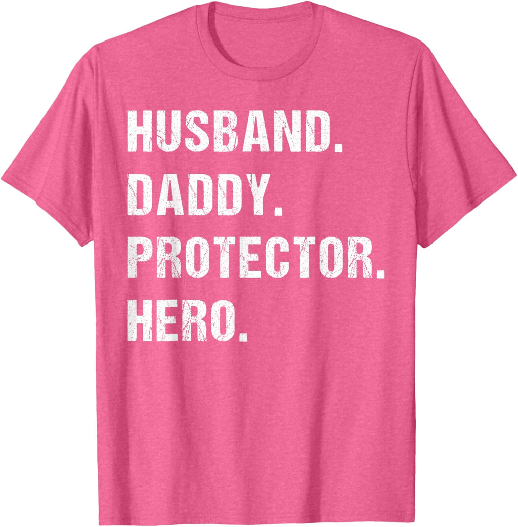 Husband Daddy Protector Hero Fathers Day Gift For Dad Wife