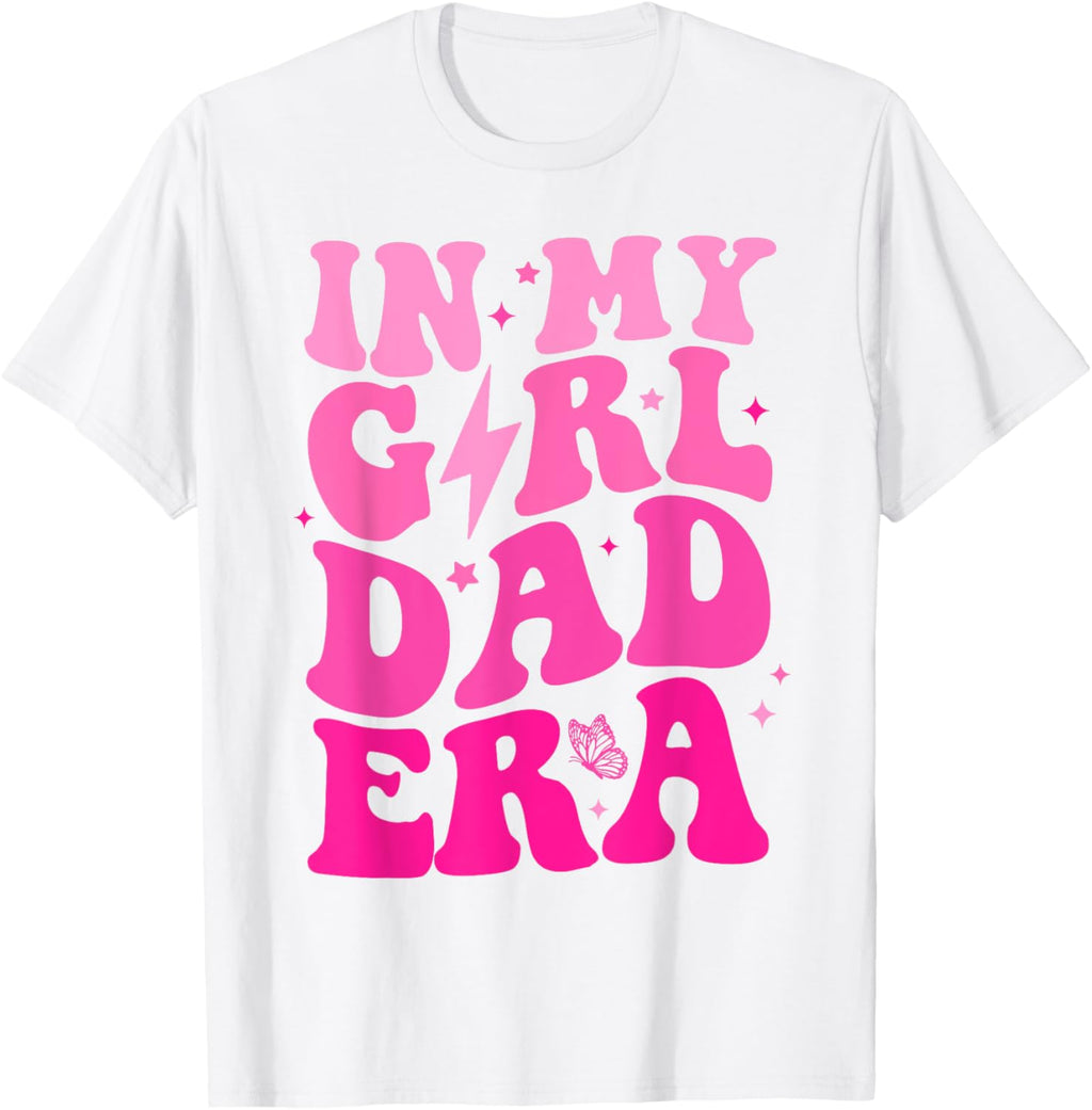 In My Dad Era Girl Groovy Retro Papa Fathers Day
