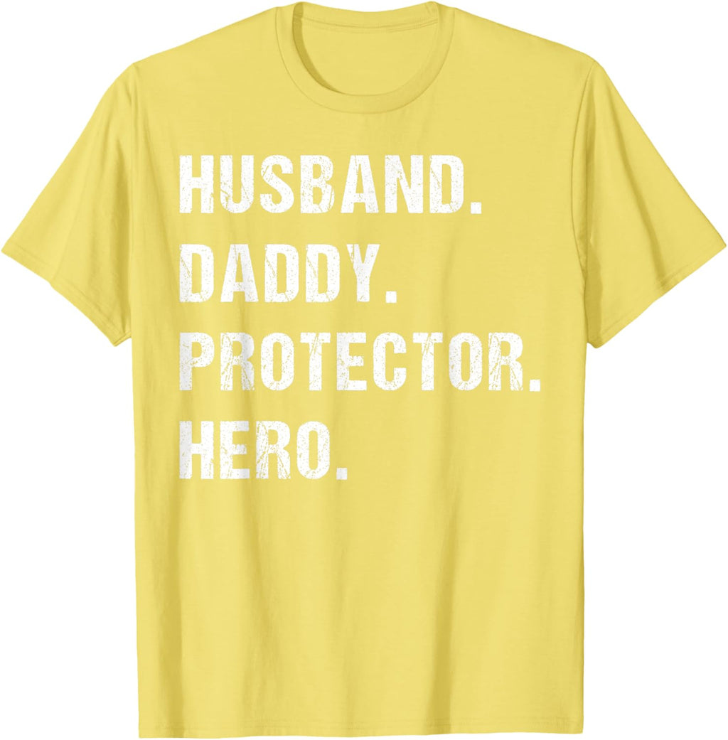 Husband Daddy Protector Hero Fathers Day Gift For Dad Wife