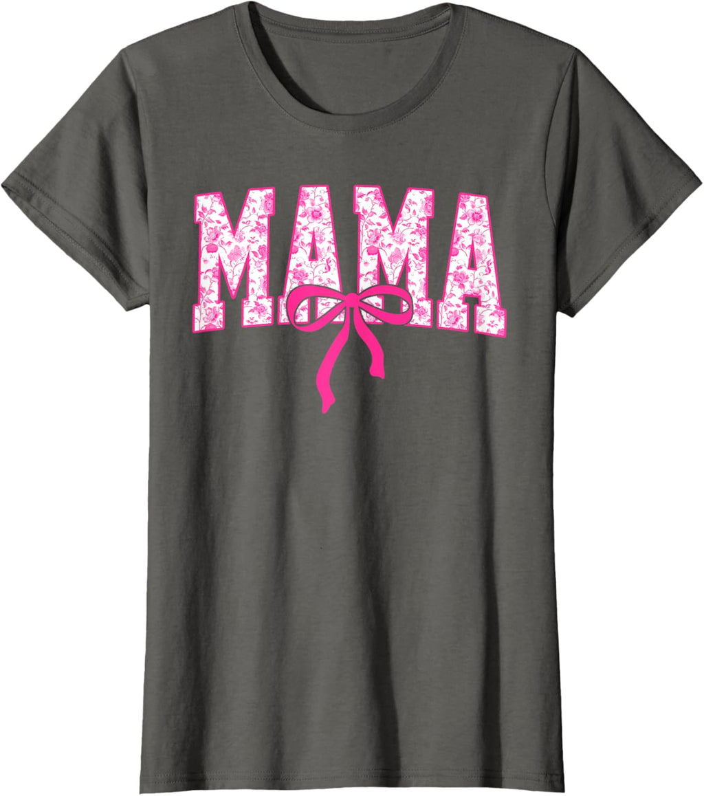Coquette Pink Chinoiserie Mama Floral Bow Mom Mothers Day