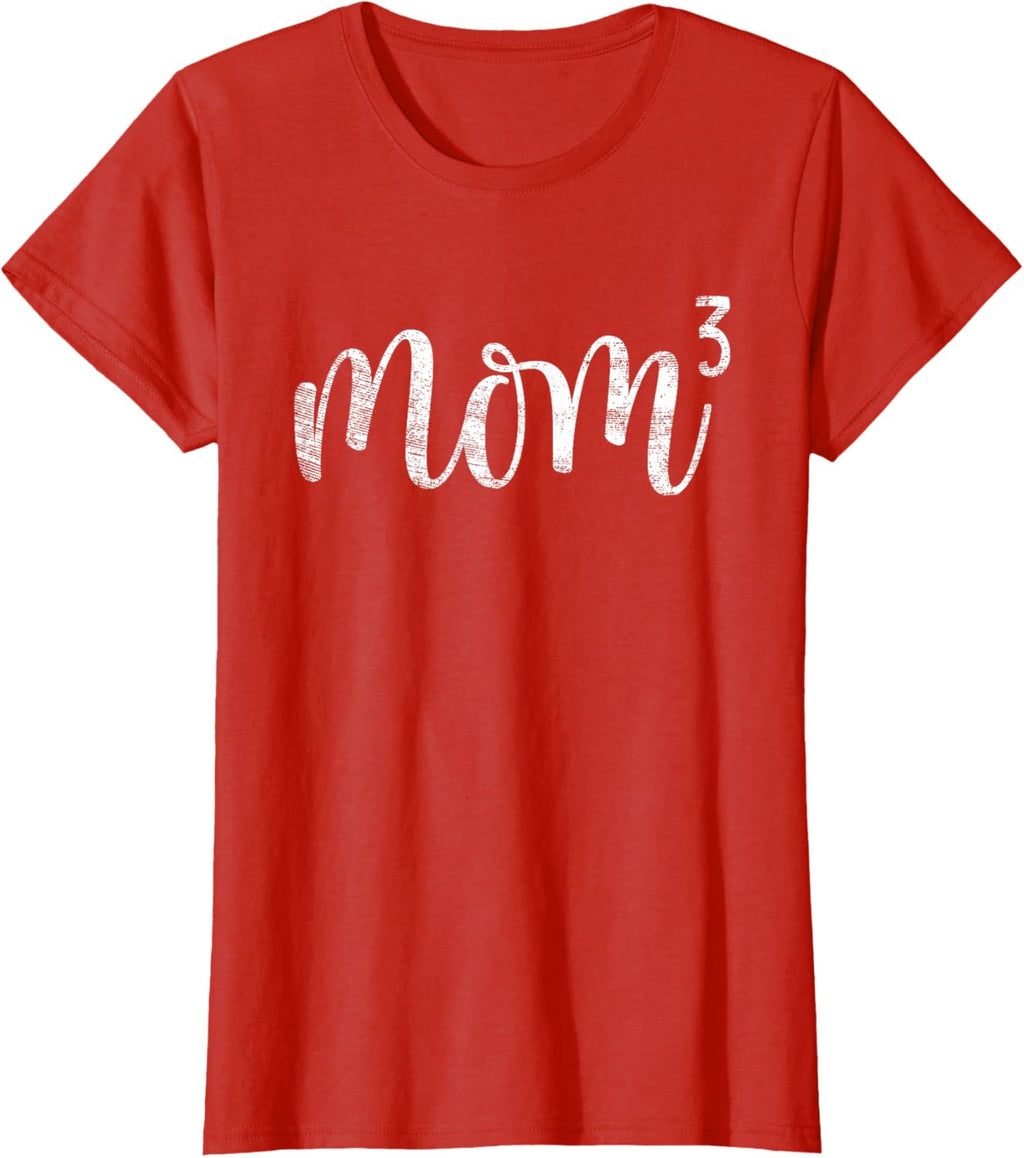 Mom3 Mom Cubed Mother of Three Mama of 3 Gifts Mothers Day