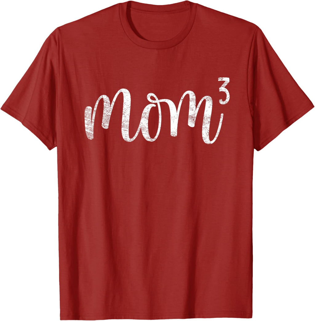 Mom3 Mom Cubed Mother of Three Mama of 3 Gifts Mothers Day