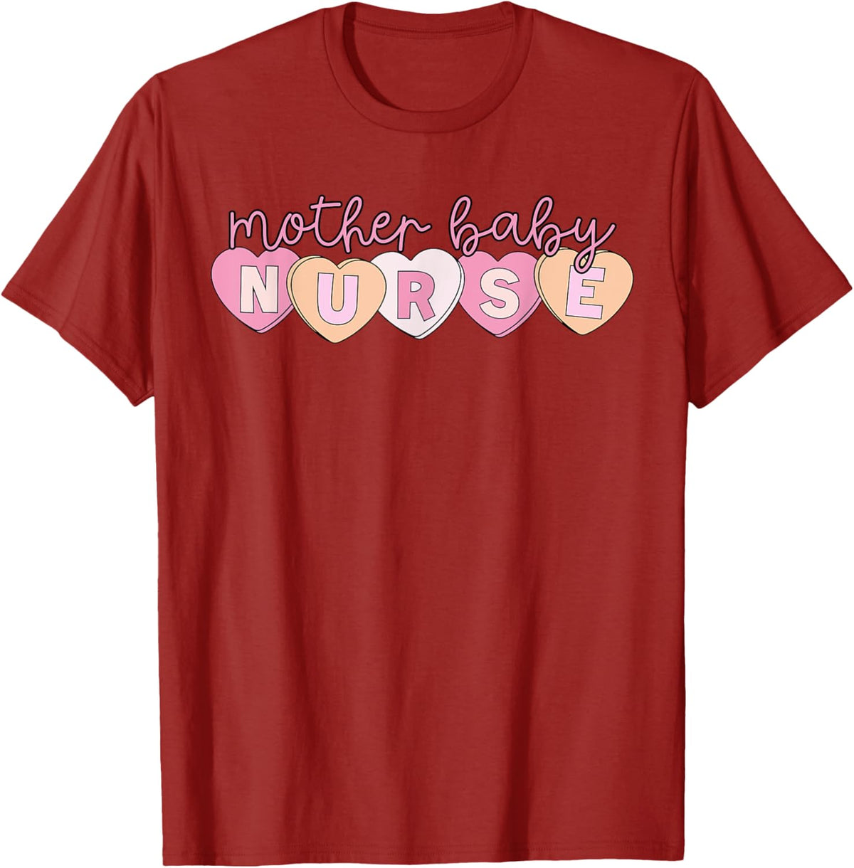 Mother Baby Nurse Hearts Valentine OBGYN Postpartum Nursing