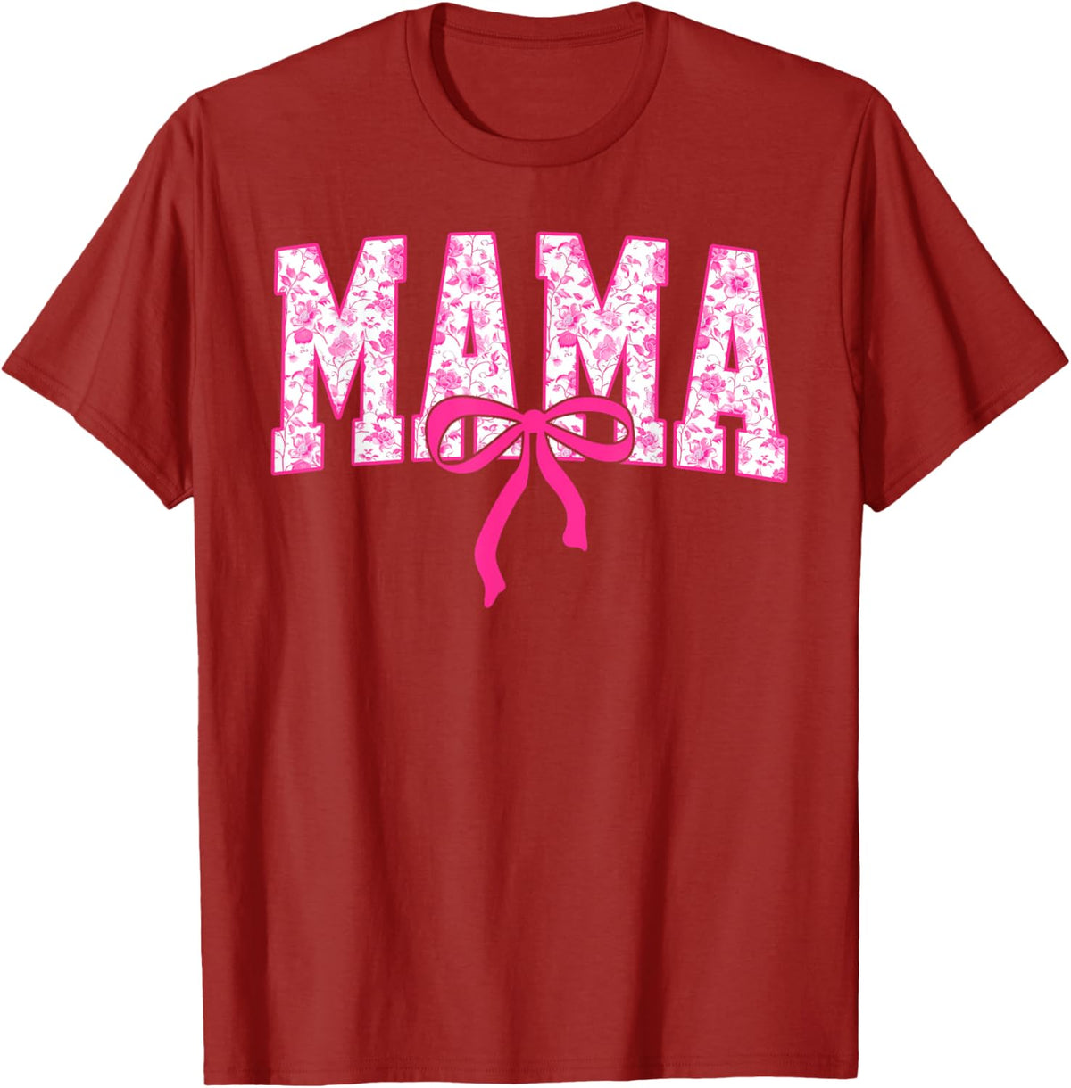Coquette Pink Chinoiserie Mama Floral Bow Mom Mothers Day