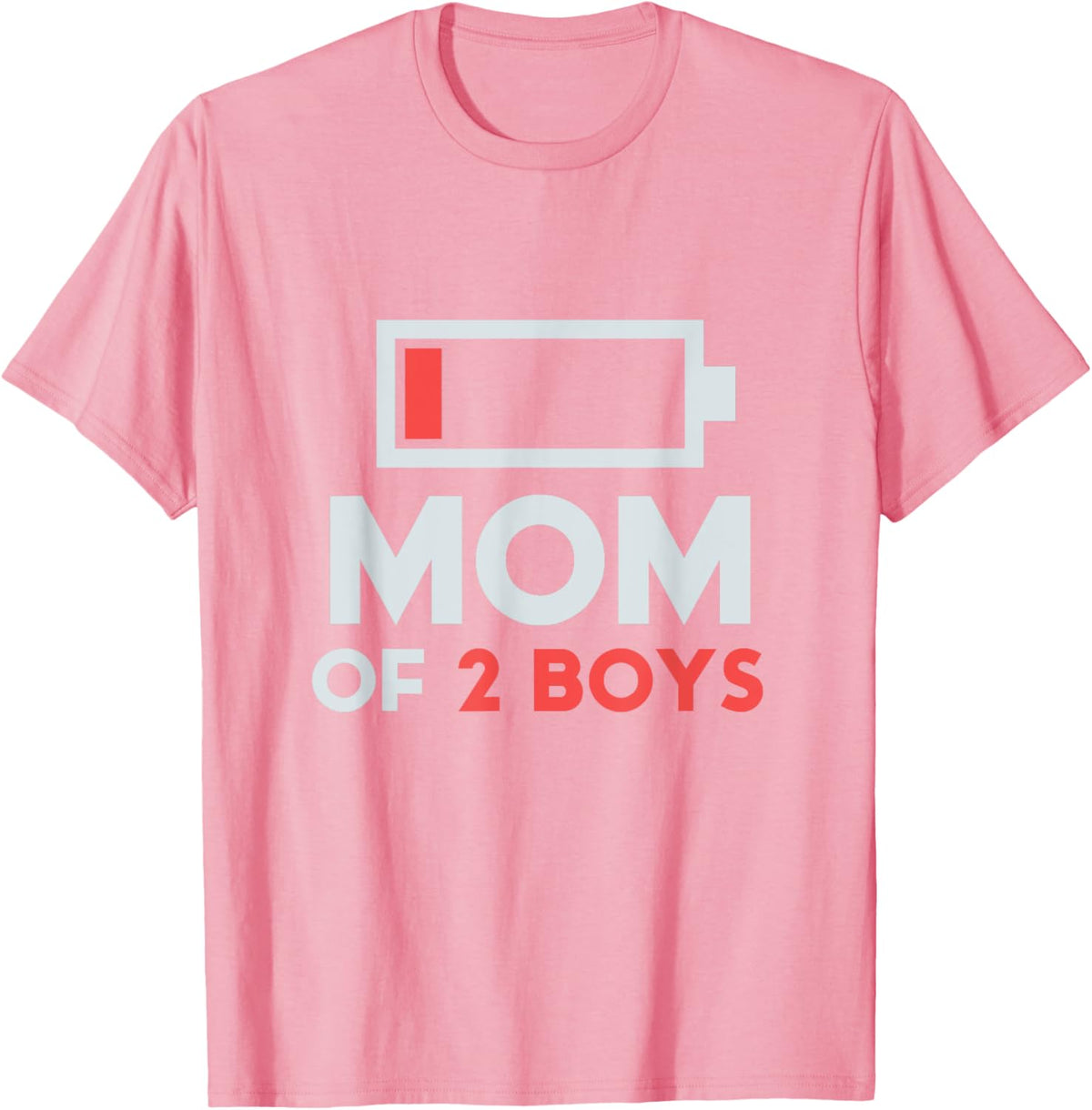 Mom of 2 Boys Gift from Son Mothers Day Birthday Women Mother Shirt