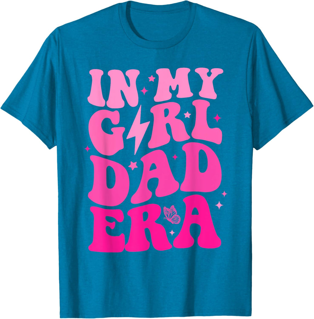 In My Dad Era Girl Groovy Retro Papa Fathers Day