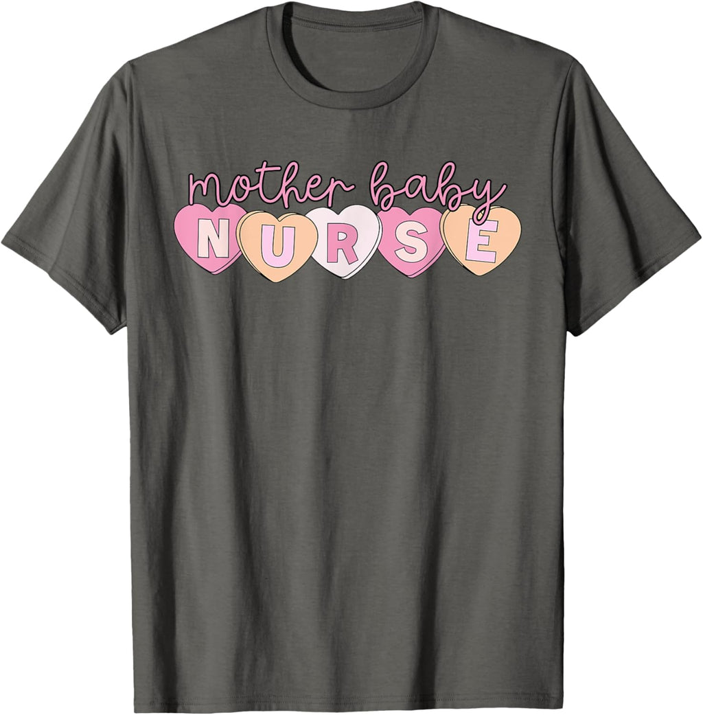 Mother Baby Nurse Hearts Valentine OBGYN Postpartum Nursing