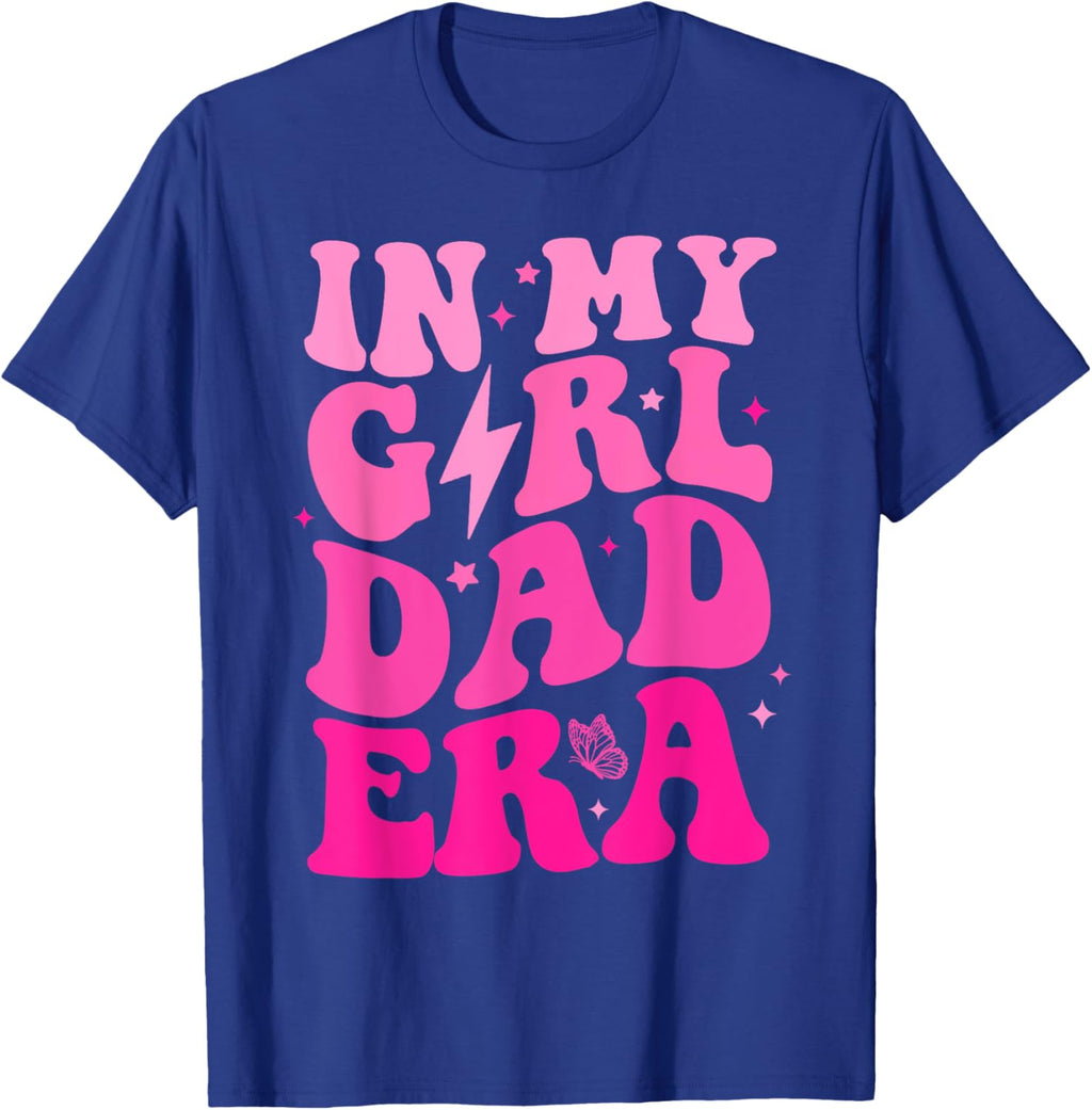In My Dad Era Girl Groovy Retro Papa Fathers Day