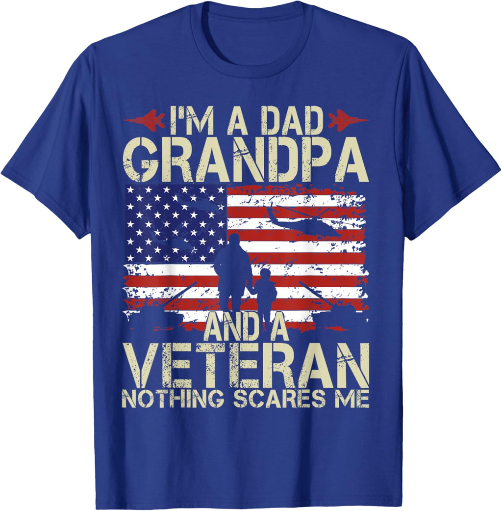 I'm A Dad Grandpa And Veteran Fathers Day Papa Grandpa Gifts