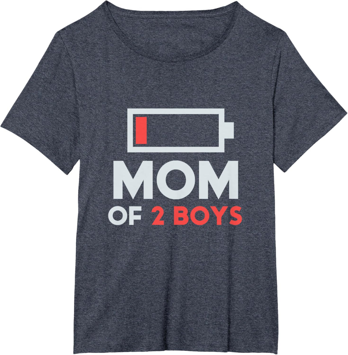 Mom of 2 Boys Gift from Son Mothers Day Birthday Women Mother Shirt