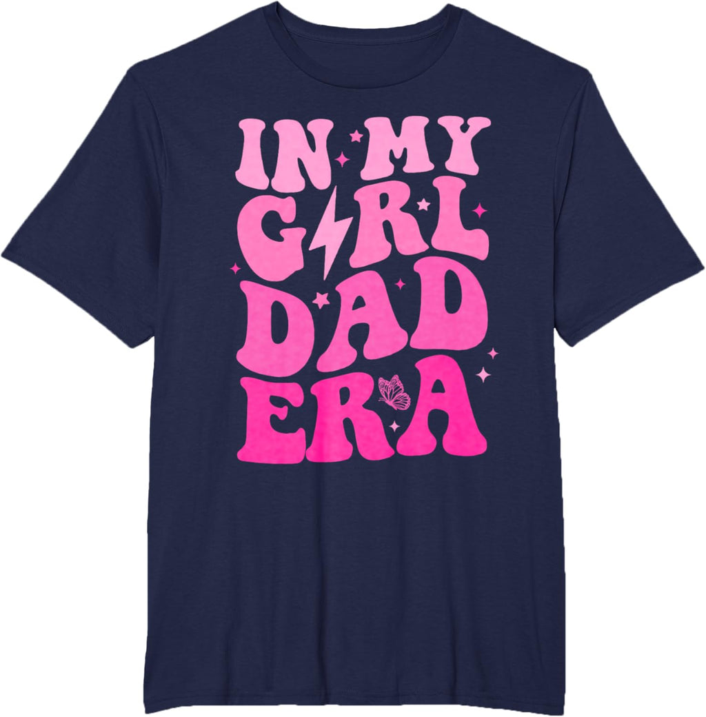 In My Dad Era Girl Groovy Retro Papa Fathers Day