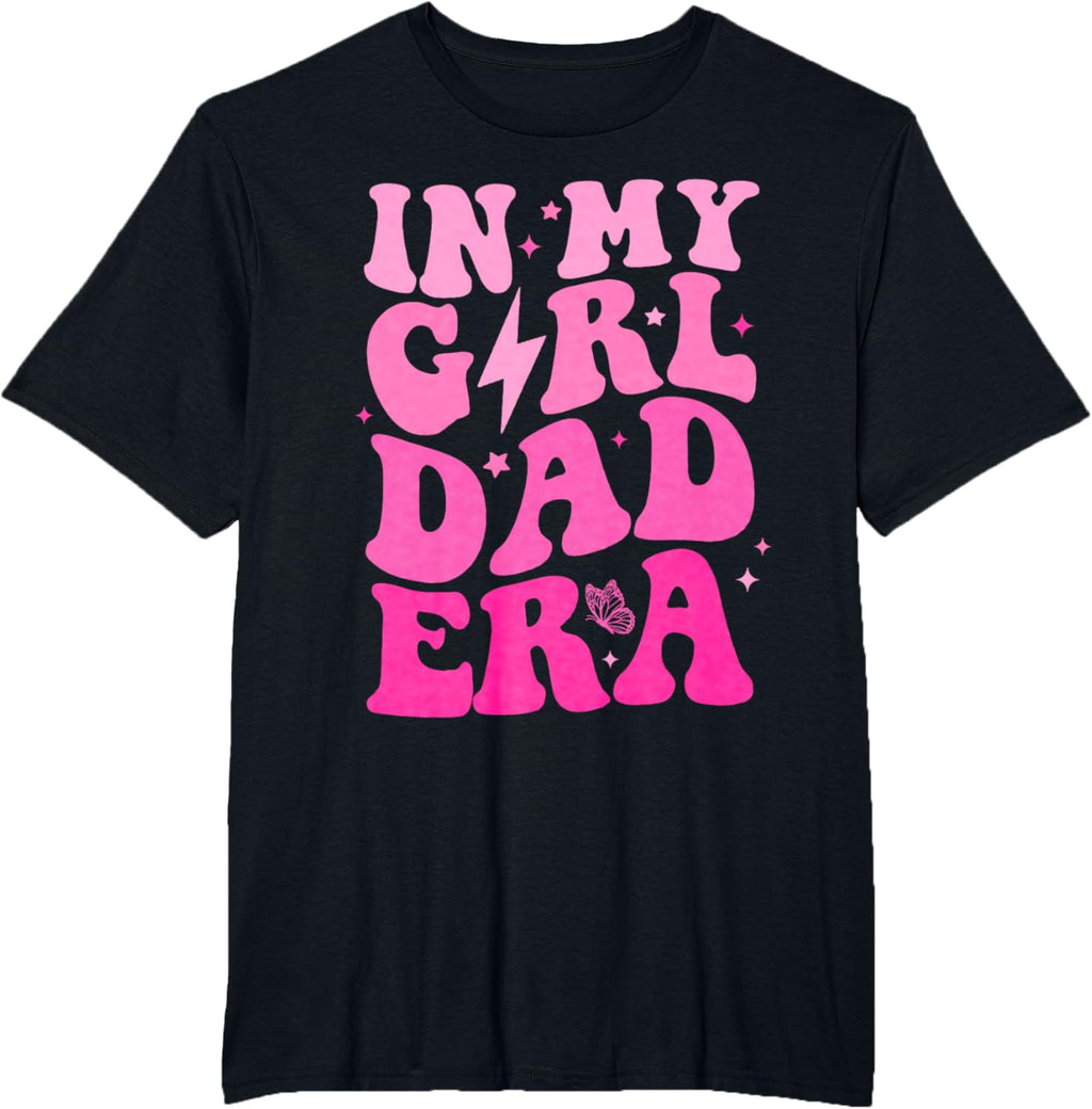 In My Dad Era Girl Groovy Retro Papa Fathers Day