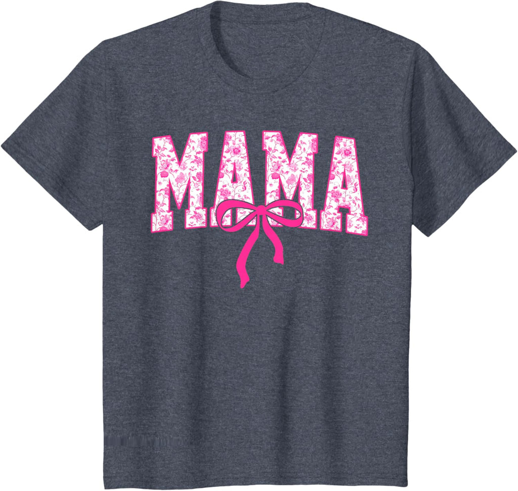 Coquette Pink Chinoiserie Mama Floral Bow Mom Mothers Day