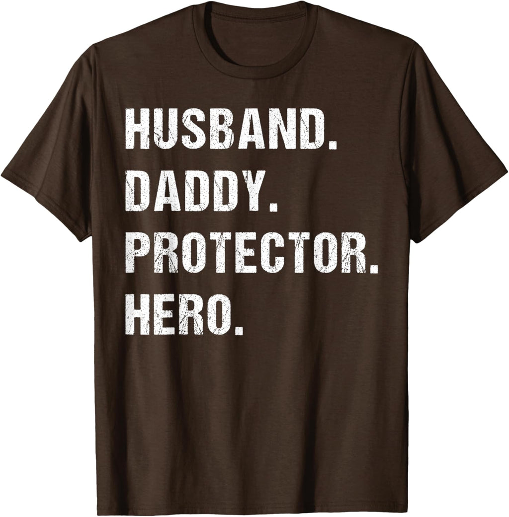 Husband Daddy Protector Hero Fathers Day Gift For Dad Wife