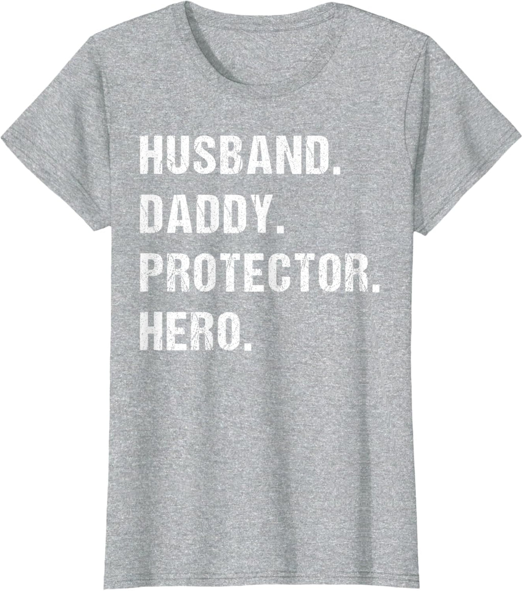 Husband Daddy Protector Hero Fathers Day Gift For Dad Wife