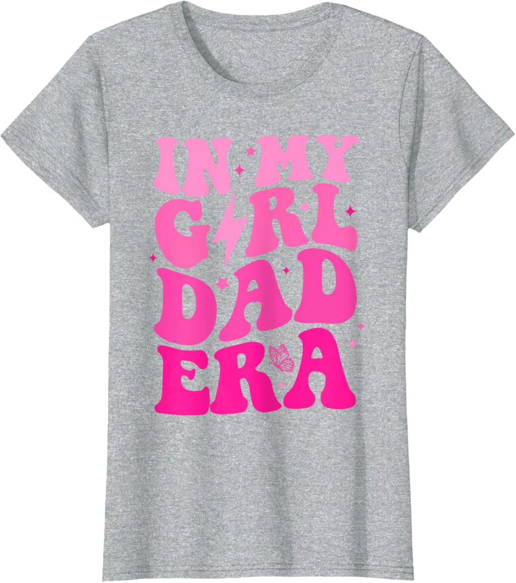 In My Dad Era Girl Groovy Retro Papa Fathers Day