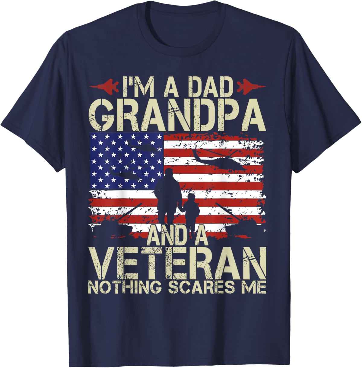 I'm A Dad Grandpa And Veteran Fathers Day Papa Grandpa Gifts