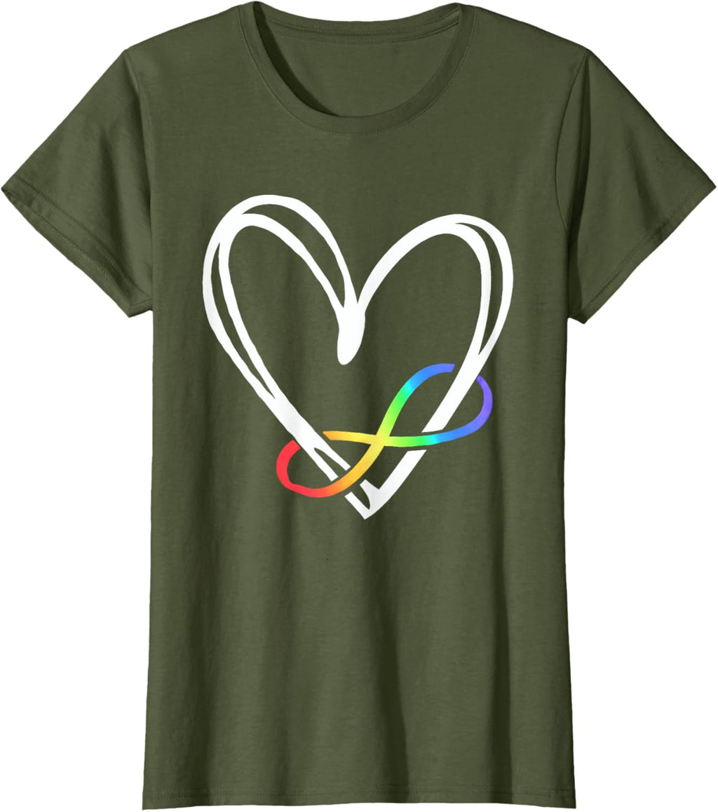 Infinity Heart Autism Awareness Love Needs No Words Tie Dye