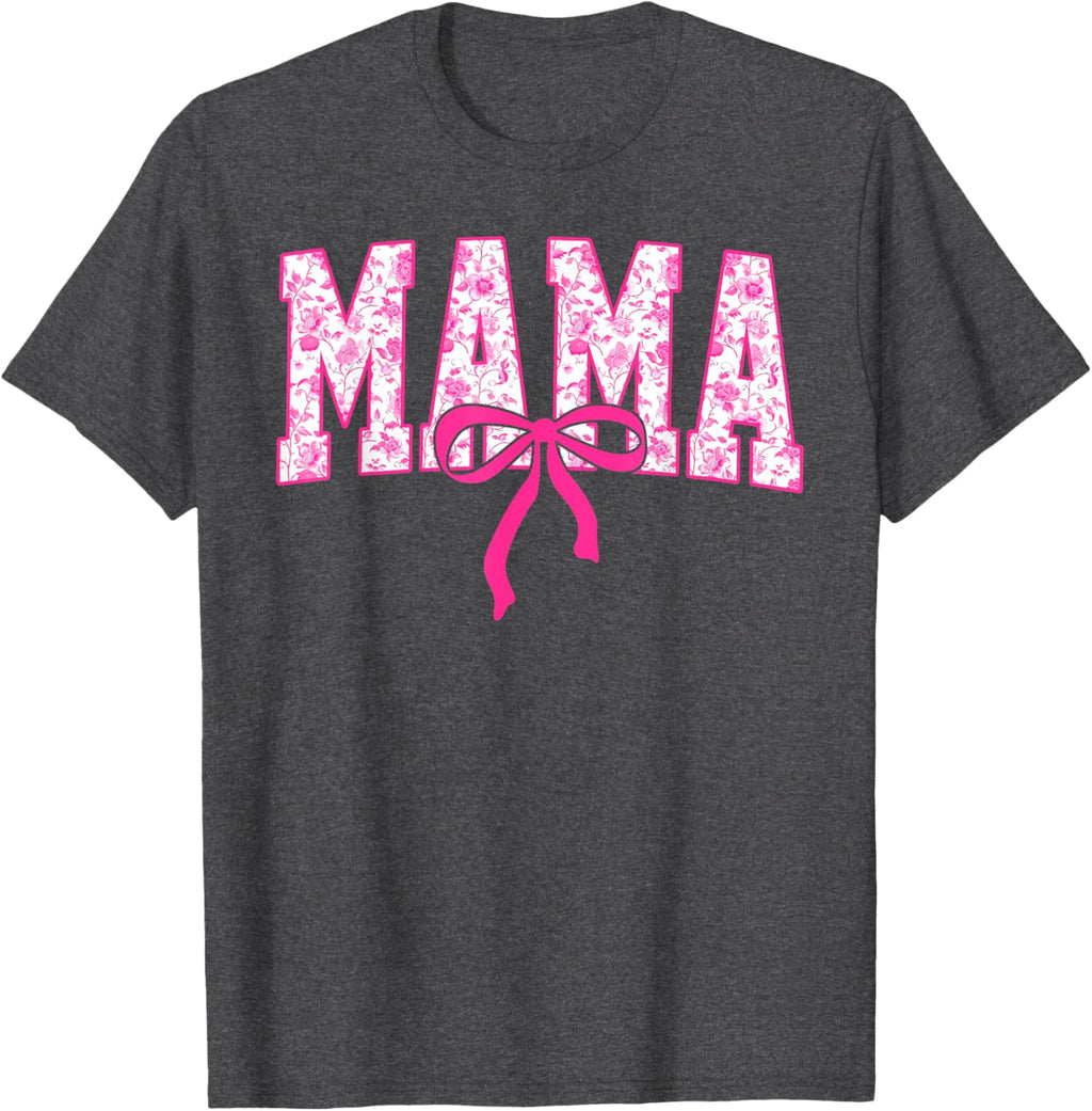 Coquette Pink Chinoiserie Mama Floral Bow Mom Mothers Day
