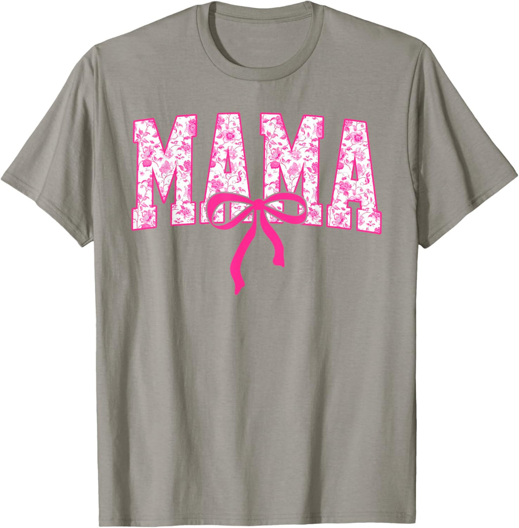 Coquette Pink Chinoiserie Mama Floral Bow Mom Mothers Day