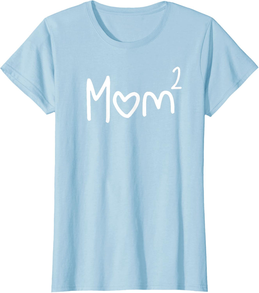 Mom Of Two Kid Mother Day Shirt Mom 2 Squared Mommy Shirt
