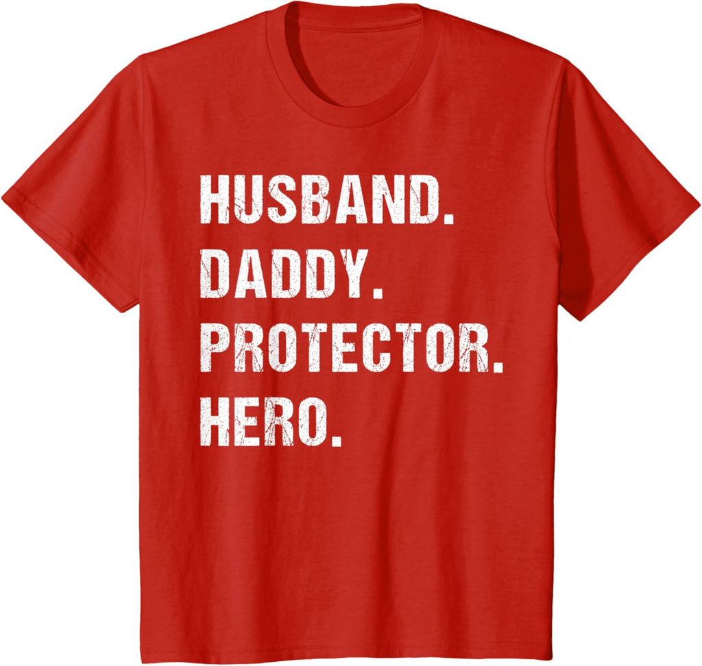 Husband Daddy Protector Hero Fathers Day Gift For Dad Wife