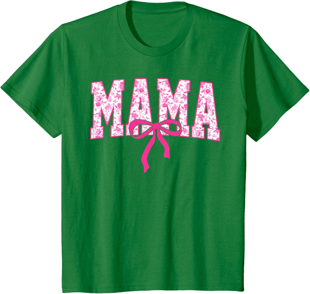 Coquette Pink Chinoiserie Mama Floral Bow Mom Mothers Day
