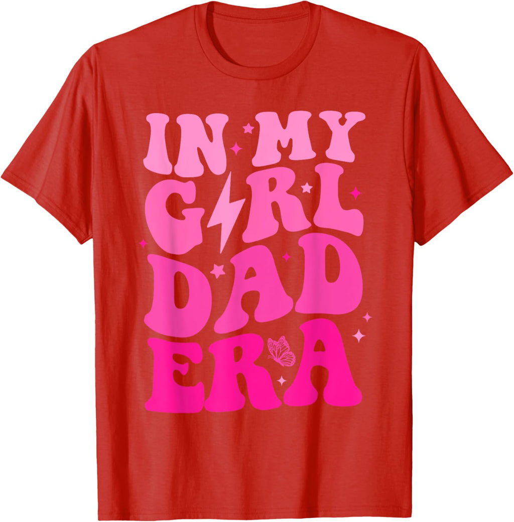 In My Dad Era Girl Groovy Retro Papa Fathers Day