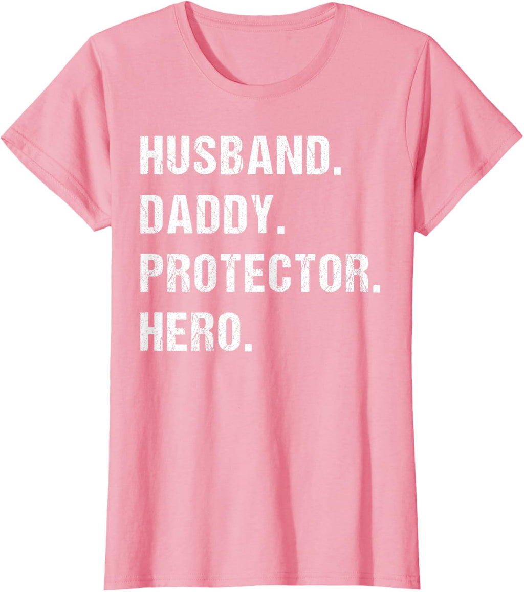 Husband Daddy Protector Hero Fathers Day Gift For Dad Wife