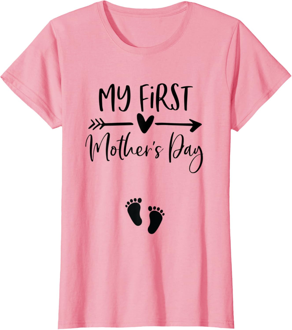Womens My First Mothers Day Pregnancy Announcement Shirt Mom to Be