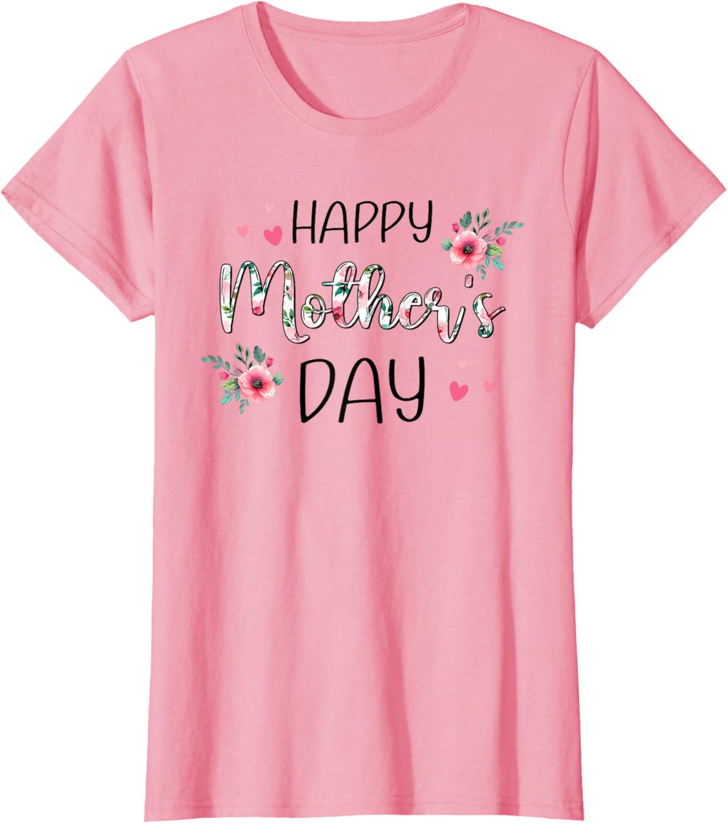 Happy Mothers Day Shirts for Women, Mom Tshirt Grandma Gift Mother Shirt